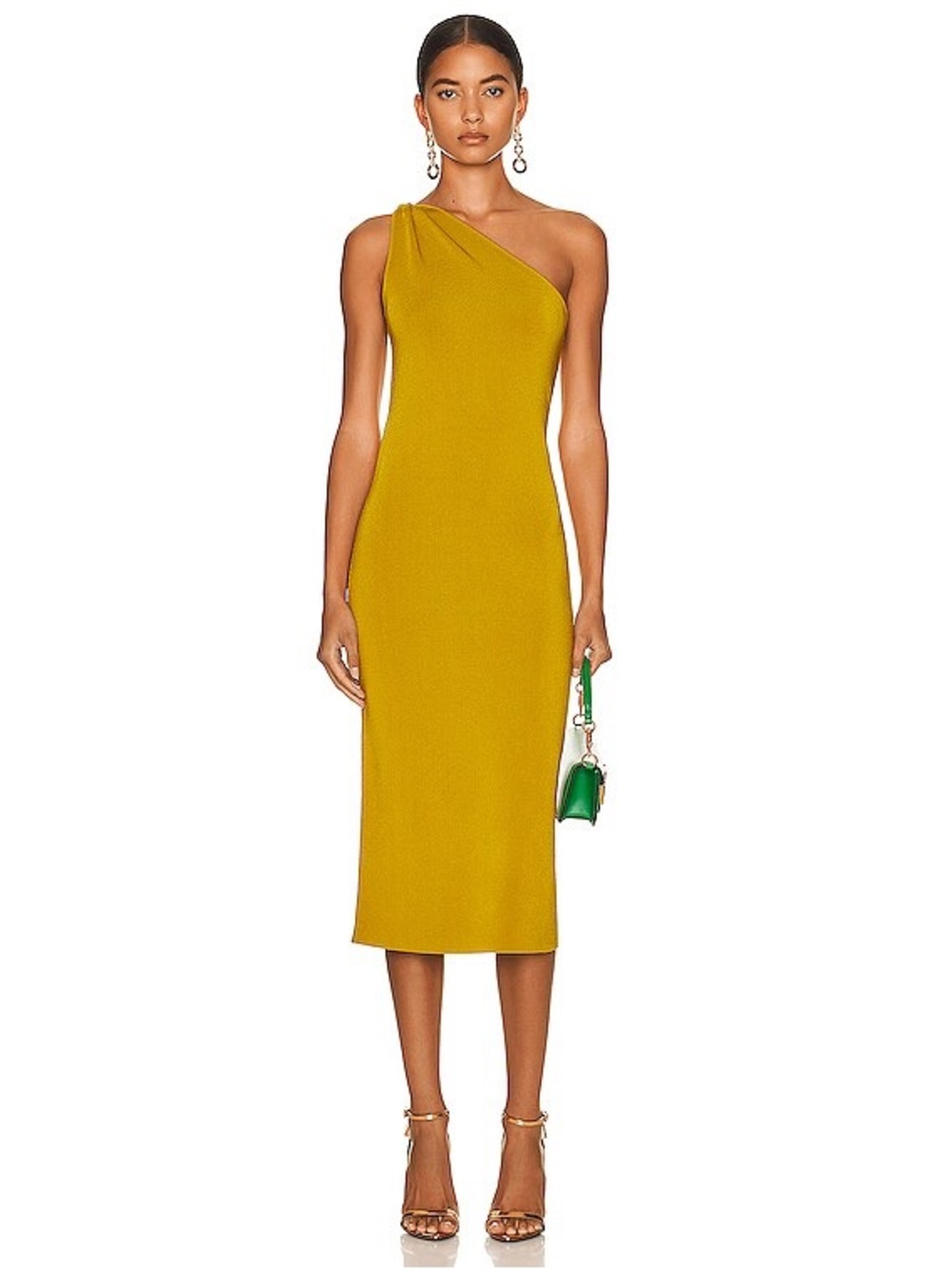 Galvan Persephone Citrus Midi Dress‎